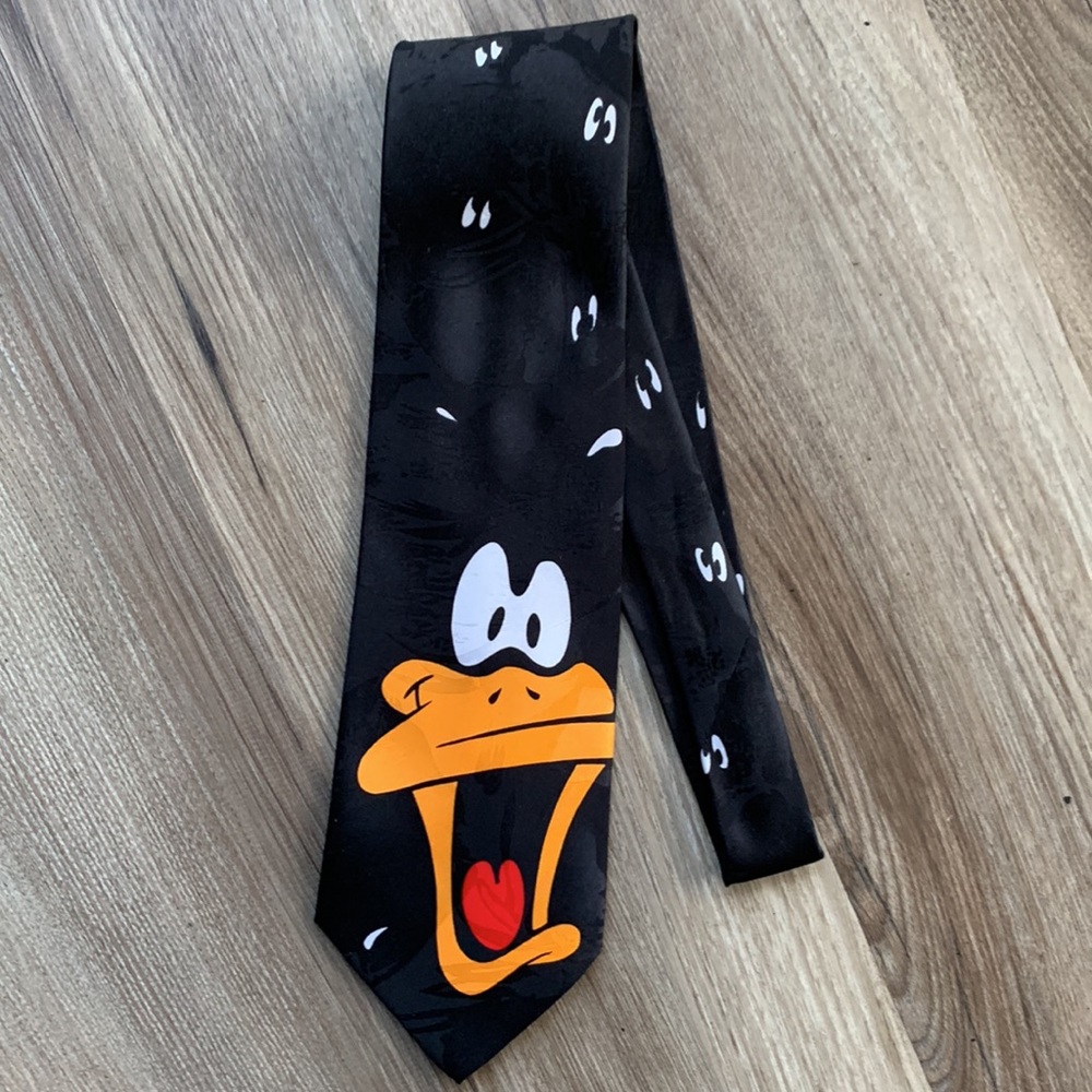 Daffy Duck Tie Looney Tunes Mania 1993 DaffyDuck Warner Bros Vintage 90s 1990s